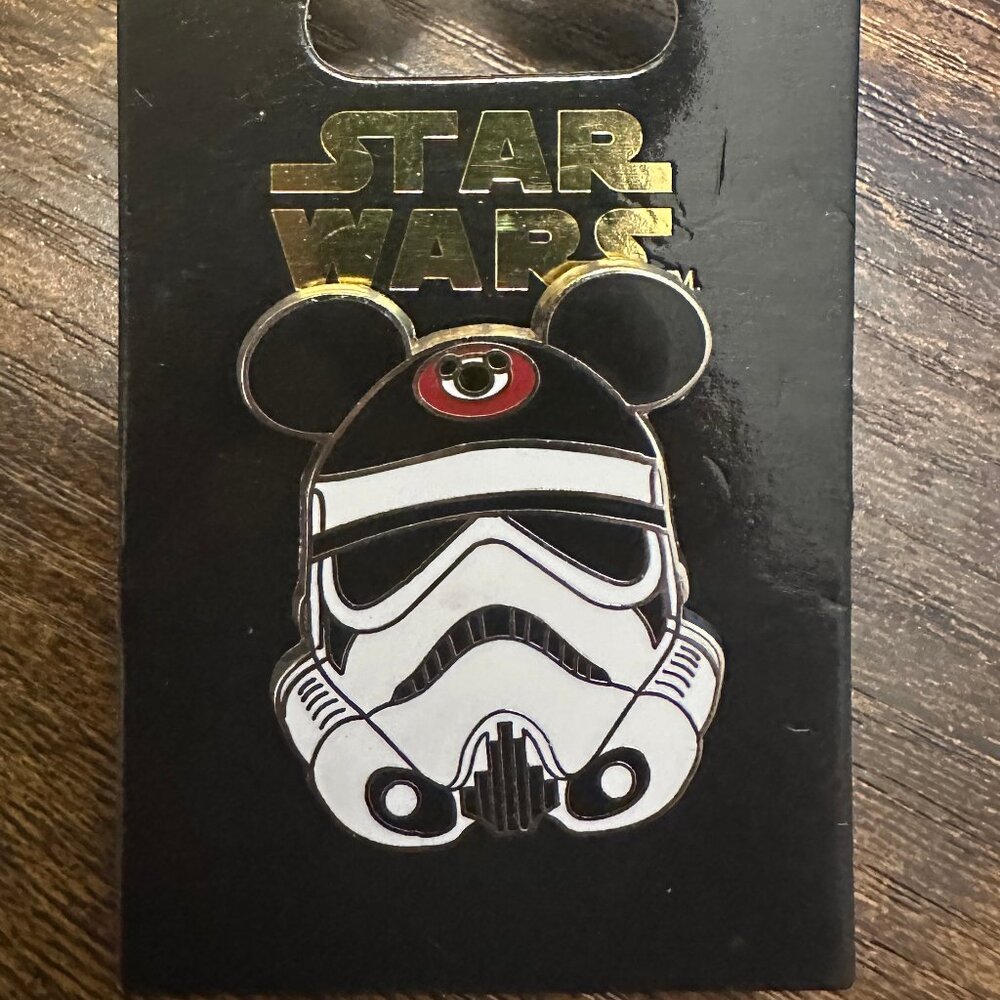 Disney Parks Star Wars Stormtrooper with Mickey Ears Hat trading pin